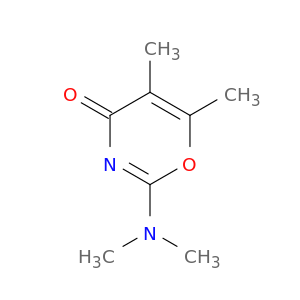 4H-1,3-Oxazin-4-one, 2-(dimethylamino)-5,6-dimethyl-