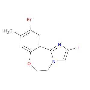 10-Bromo-2-iodo-9-methyl-5,6-dihydrobenzo[f]imidazo[1,2-d][1,4]oxazepine