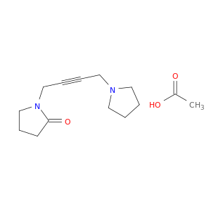 2-Pyrrolidinone, 1-[4-(1-pyrrolidinyl)-2-butynyl]-, acetate