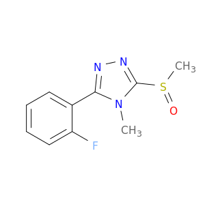 4H-1,2,4-Triazole,3-(2-fluorophenyl)-4-methyl-5-(methylsulfinyl)-