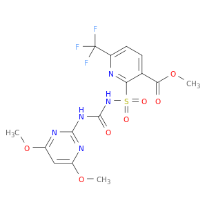 3-Pyridinecarboxylicacid,2-[[[[(4,6-dimethoxy-2-pyrimidinyl)amino]carbonyl]amino]sulfonyl]-6-(trifluoromethyl)-,methyl ester