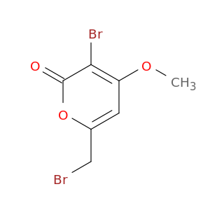 2H-Pyran-2-one, 3-bromo-6-(bromomethyl)-4-methoxy-