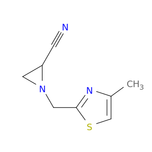 2-Aziridinecarbonitrile, 1-[(4-methyl-2-thiazolyl)methyl]-