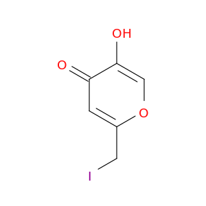 4H-Pyran-4-one, 5-hydroxy-2-(iodomethyl)-
