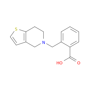 Benzoic acid, 2-[(6,7-dihydrothieno[3,2-c]pyridin-5(4H)-yl)methyl]-