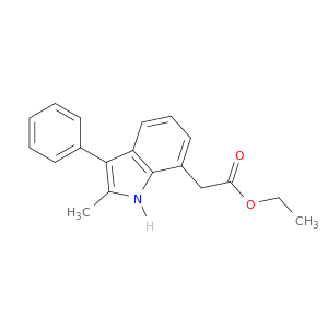 1H-Indole-7-acetic acid, 2-methyl-3-phenyl-, ethyl ester