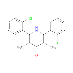 4-Piperidinone, 2,6-bis(2-chlorophenyl)-3,5-dimethyl-