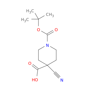 1-Boc-4-氰基哌啶-4-甲酸