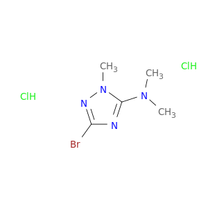 1H-1,2,4-三唑-5-胺,3-溴-N,N,1-三甲基-,盐酸盐(1：2)