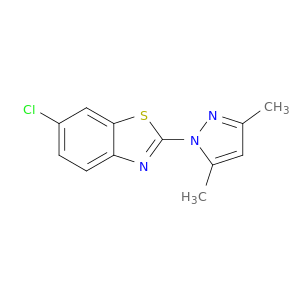 Benzothiazole, 6-chloro-2-(3,5-dimethyl-1H-pyrazol-1-yl)-