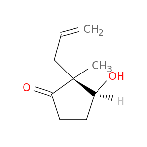 Cyclopentanone,3-hydroxy-2-methyl-2-(2-propen-1-yl)-, (2S,3S)-