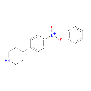 Piperidine, 4-(4-nitrophenyl)-, compd. with benzene (1:1)
