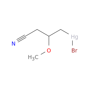Mercury,bromo(3-cyano-2-methoxypropyl)-