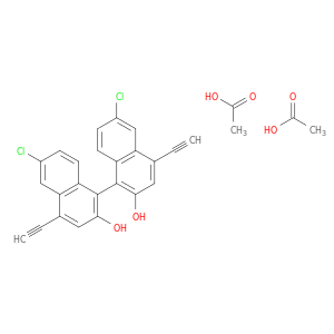 [1,1'-Binaphthalene]-2,2'-diol, 6,6'-dichloro-4,4'-diethynyl-, diacetate