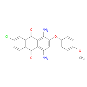 9,10-Anthracenedione, 1,4-diamino-7-chloro-2-(4-methoxyphenoxy)-