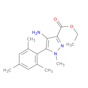 Ethyl 4-amino-5-mesityl-1-methyl-1H-pyrazole-3-carboxylate