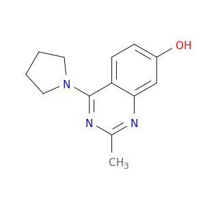 7-Quinazolinol, 2-methyl-4-(1-pyrrolidinyl)-