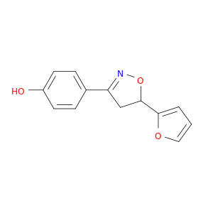 Phenol, 4-[5-(2-furanyl)-4,5-dihydro-3-isoxazolyl]-