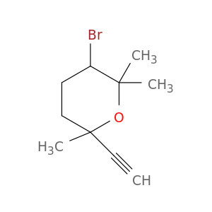 2H-Pyran, 3-bromo-6-ethynyltetrahydro-2,2,6-trimethyl-