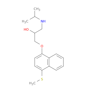 2-Propanol,1-[(1-methylethyl)amino]-3-[[4-(methylthio)-1-naphthalenyl]oxy]-