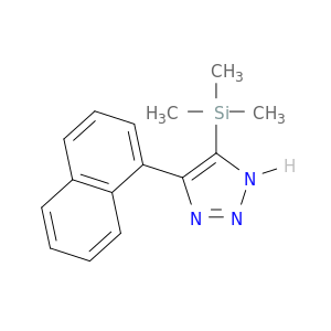 1H-1,2,3-Triazole, 4-(1-naphthalenyl)-5-(trimethylsilyl)-