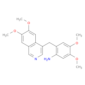 Benzenamine, 2-[(6,7-dimethoxy-4-isoquinolinyl)methyl]-4,5-dimethoxy-