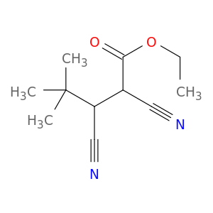 Pentanoic acid, 2,3-dicyano-4,4-dimethyl-, ethyl ester