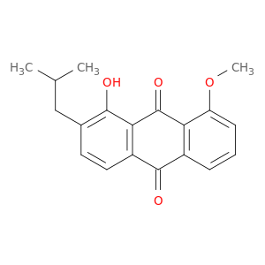 9,10-Anthracenedione, 1-hydroxy-8-methoxy-2-(2-methylpropyl)-