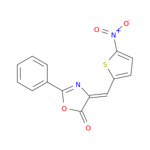 5(4H)-Oxazolone, 4-[(5-nitro-2-thienyl)methylene]-2-phenyl-, (Z)-