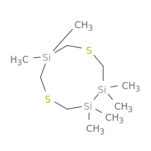 1,6-Dithia-3,4,8-trisilacyclononane, 3,3,4,4,8,8-hexamethyl-