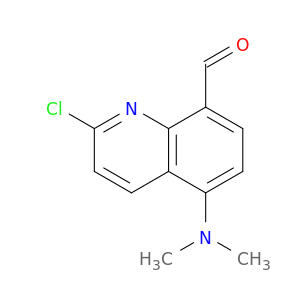 8-Quinolinecarboxaldehyde, 2-chloro-5-(dimethylamino)-