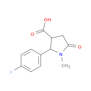 3-吡咯烷羧酸,2-(4-氟苯基)-1-甲基-5-氧代-