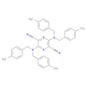 2,5-Pyrazinedicarbonitrile, 3,6-bis[bis[(4-methylphenyl)methyl]amino]-