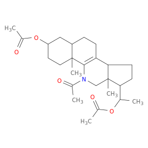 1-[5-acetyl-2-(acetyloxy)-4a,6a-dimethyl-2,3,4,4a,5,6,6a,7,8,9,9a,10,11,11a-tetradecahydro-1h-benzo[h]cyclopenta[c]quinolin-7-yl]ethyl acetate