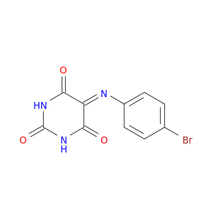 2,4,6(1H,3H,5H)-Pyrimidinetrione, 5-[(4-bromophenyl)imino]-