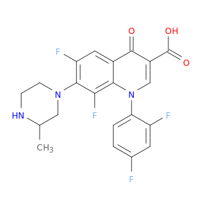 3-Quinolinecarboxylicacid,1-(2,4-difluorophenyl)-6,8-difluoro-1,4-dihydro-7-(3-methyl-1-piperazinyl)-4-oxo-