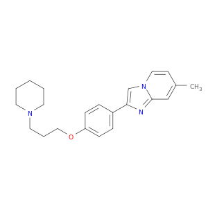 Imidazo[1,2-a]pyridine, 7-methyl-2-[4-[3-(1-piperidinyl)propoxy]phenyl]-