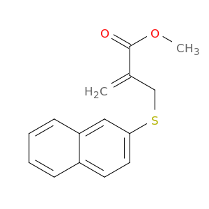 2-Propenoic acid, 2-[(2-naphthalenylthio)methyl]-, methyl ester