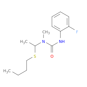 Urea, N-[1-(butylthio)ethyl]-N'-(2-fluorophenyl)-N-methyl-