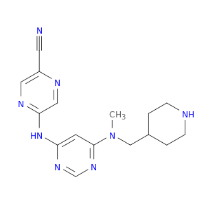 5-((6-(Methyl(piperidin-4-ylmethyl)amino)pyrimidin-4-yl)amino)pyrazine-2-carbonitrile