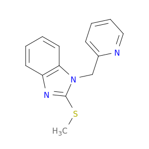 1H-Benzimidazole, 2-(methylthio)-1-(2-pyridinylmethyl)-