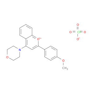 1-Benzopyrylium, 2-(4-methoxyphenyl)-4-(4-morpholinyl)-, perchlorate