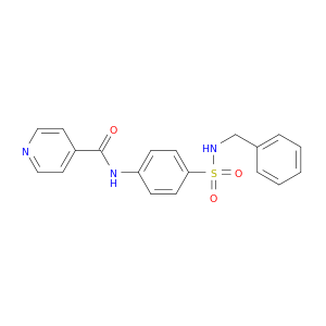 4-Pyridinecarboxamide, N-[4-[[(phenylmethyl)amino]sulfonyl]phenyl]-