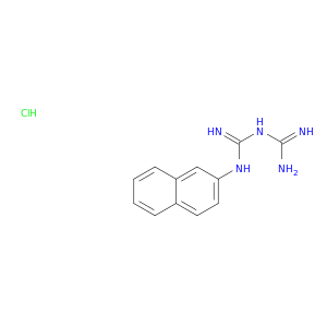Imidodicarbonimidicdiamide, N-2-naphthalenyl-, hydrochloride (1:1)