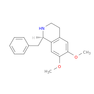 Isoquinoline, 1,2,3,4-tetrahydro-6,7-dimethoxy-1-(phenylmethyl)-, (1R)-