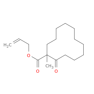 Cyclododecanecarboxylic acid, 1-methyl-2-oxo-, 2-propenyl ester