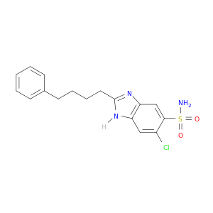 1H-Benzimidazole-5-sulfonamide, 6-chloro-2-(4-phenylbutyl)-
