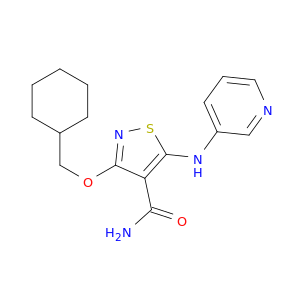 4-Isothiazolecarboxamide, 3-(cyclohexylmethoxy)-5-(3-pyridinylamino)-
