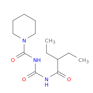 1-Piperidinecarboxamide, N-[[(2-ethyl-1-oxobutyl)amino]carbonyl]-