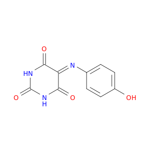 2,4,6(1H,3H,5H)-Pyrimidinetrione, 5-[(4-hydroxyphenyl)imino]-